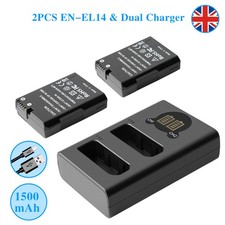 2x EN-EL14 EN-EL14A Battery +