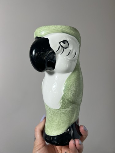 Vintage ceramic parrot tiki - parrot,
