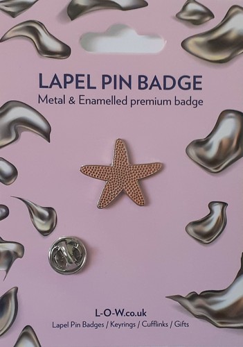 Starfish lapel pin badge - starfish,