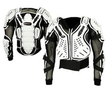 Adult White Motocross Body Armour Bikequad Protective Enduro Bionic Quad Jacket 