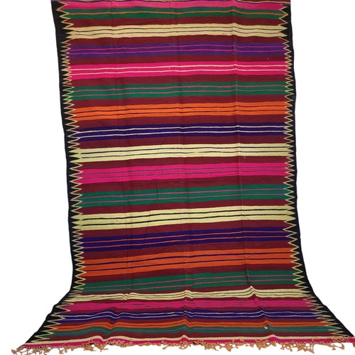 Vintage moroccan rug with tan - rug,