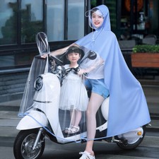 Waterproof PVC Raincoat Rain Coat Mobility Scooter Motorcycle Hooded Cape Poncho