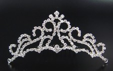 Tiara Rhinestone Headband Wedding Communion Hair Jewelry