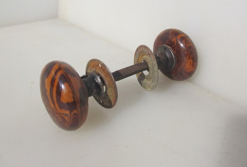 Victorian ceramic door knobs - victorian,