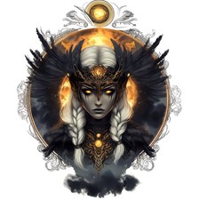 2x Sticker Valkyrie Viking
