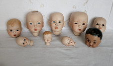 Vintage Doll Parts ~ Bisque Heads 1980s/90s Dianna Effner, Bell, Elaine Campbell