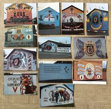 Original 1990s Postcards Of Loyalist Murals, Sold Separately.