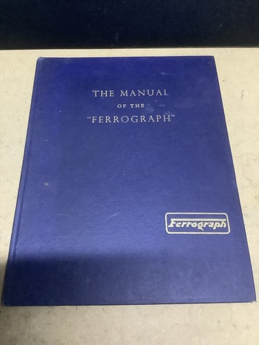 The manual ferrograph - manual,