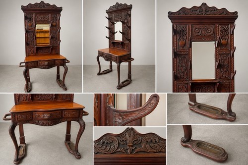 Title antique heavily - heavily, carved