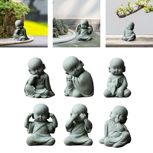 Monk figurine buddha statue - monk,