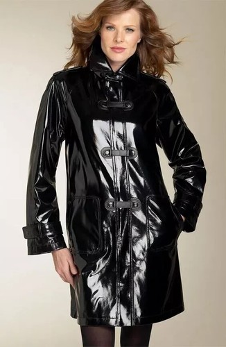 Women trench vinyl - trench,