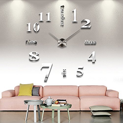 Diy large number wall clock - diy,