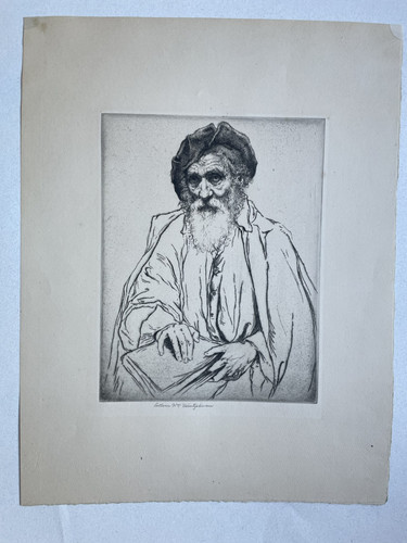 Original pencil signed etching - signed,