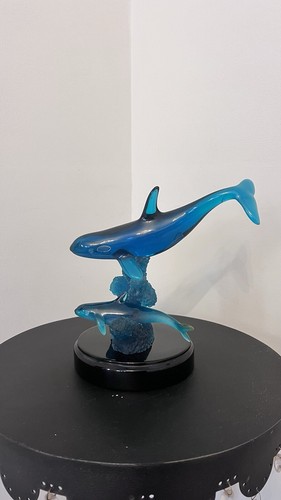 1990 wyland killer whale calf - wyland,