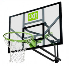 EXIT  Wall-Mounted Basketball Backboard and Hoop - with height adjustment