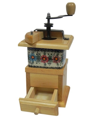 Solid wooden coffee - coffee, grinder