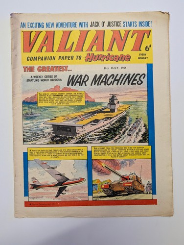 Valiant comic 11th july 1964 - comic,
