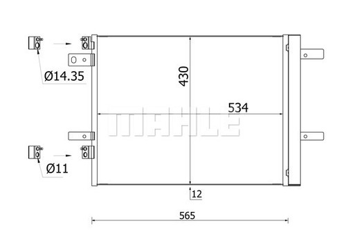 Mahle 965 000s - mahle, condenser