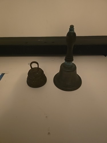 Vintage hand bells brass 2 - vintage,