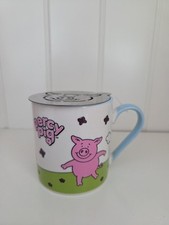 Percy Pig Colour Changing Mug Cup with Stencil Brand New MARKS & SPENCER No Box