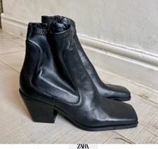 💝ZARA - Black Leather
