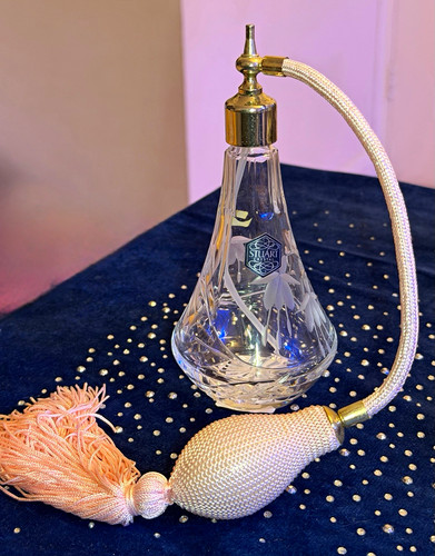 Vtg stuart crystal cut - stuart,