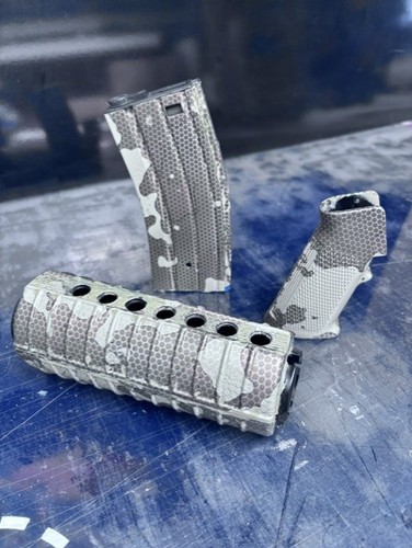 Airsoft parts with camo - parts,