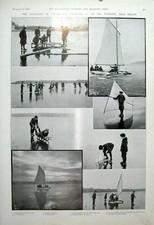 Original Old Antique Print