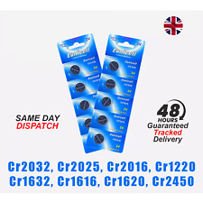CR2032 CR2016 CR2025 CR2450 CR1632 CR1220 CR1616 Batteries Eunicell *UK*