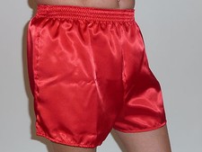 Red Satin Boxers in X/Large