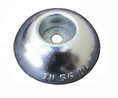 Zinc 100x30mm round button - zinc, round/button