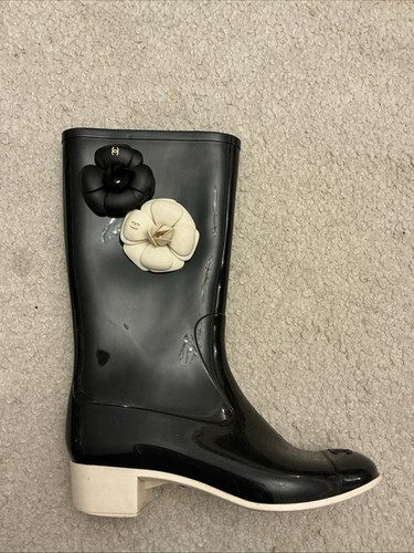 Chanel genuine black wellies - chanel,