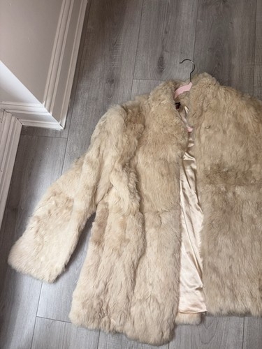 Real rabbit fur coat size - rabbit,