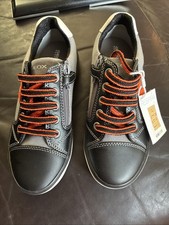 Geox Respira Boys Trainer Size Uk 1.5 New With Tags Slight Mark From Storage