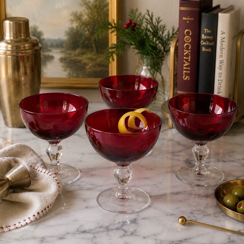 Vintage ruby red cocktail - ruby,