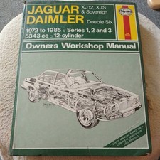 Haynes Manual Jaguar XJ12 XJS