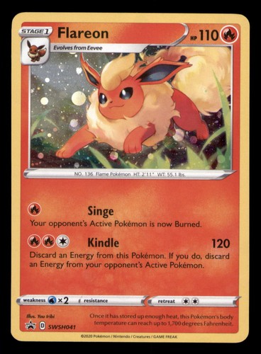 Flareon swsh041 holo - flareon,