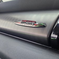 Chrome Black JCW inspired Badge for MINI R56 F56 Interior, Exterior accessories