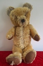 Very Rare PIXIE TOYS Bear 23"/58cm Mohair Growler Label English PIXIE JOY BEAR