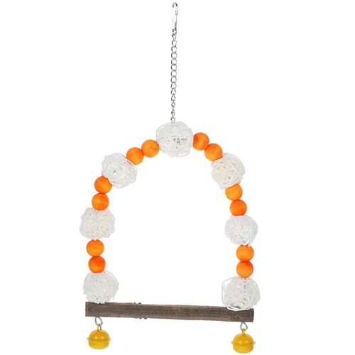 Parrot cage swing toy - cage, wooden