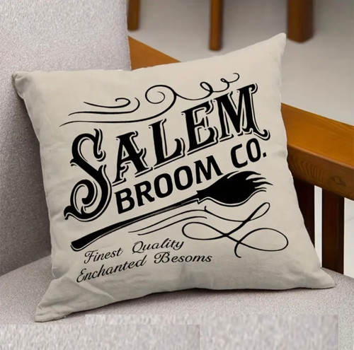 Salem broom cushion cover - broom,