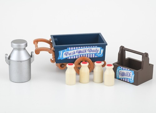 Sylvanian milk cart milkman - cart,