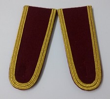 Senior Officer Shoulder Boards Abu Dhabi Obsolete Stock Maroon Melton Gold Braid