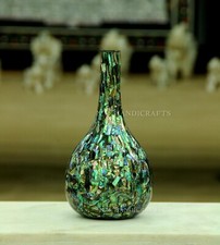 12" Marble Vase Pot Abalone