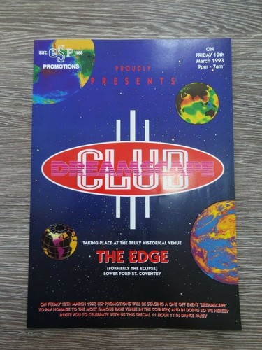 Club dreamscape rave flyer - club,