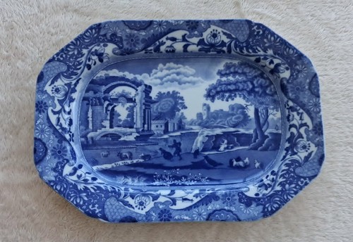 Antique copeland spode blue - copeland,