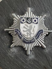 OBSOLETE CLEVELAND COUNTY FIRE BRIGADE Cap Badge