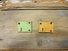 2 VTG ANTIQUE CHIPPY SMALL RIM