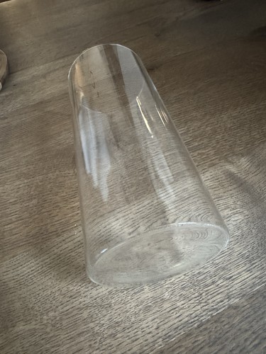 Clear glass hurricane candle - 6,