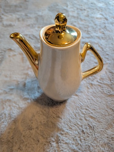 Vintage pearl china teapot - vintage,